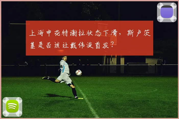 上海申花特谢拉状态下滑,斯卢茨基是否该让戴伟浚首发?